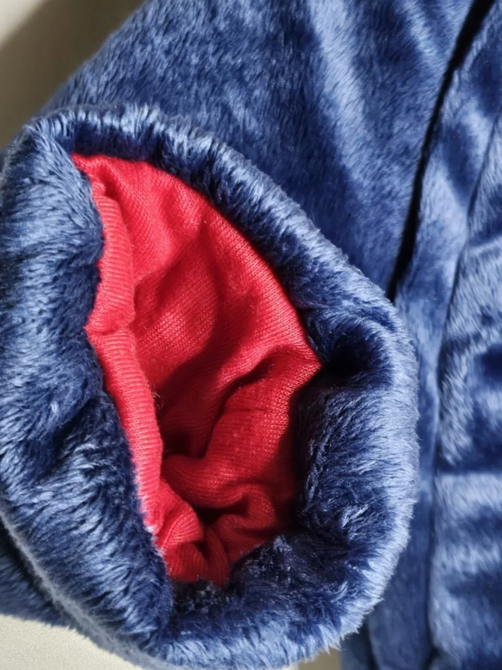 Baby Boy Superman Plush Hoodie Bunting Snowsuit Costume Superhero Blue Size 6-9M